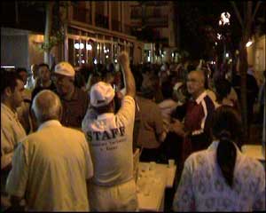  Via Tasso festa per i turisti degli alberghi, pensioni e hotel di Riccione